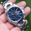 2011 TAG HEUER Link Chronograph Calibre 16 Automatic 42mm Blue Dial Exhibition Caseback Ref. CJF2114.BA0594 [Full Set]