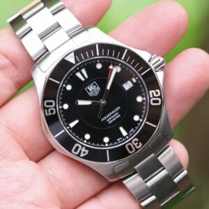2010 TAG HEUER Aquaracer 300M "Submariner" Calibre 5 Automatic 41mm Black Dial Black Bezel WAB2010 [Box + Shop Warranty]