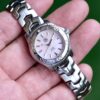 2011 TAG HEUER Link Lady Quartz 27mm Pink Mother-of-Pearl Dial Steel Diver Bezel WJ1315-1 [Box]